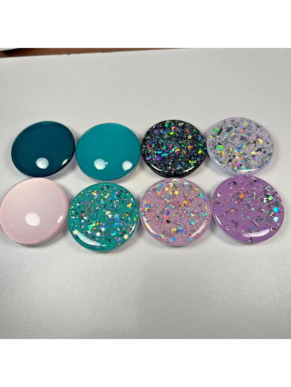 1 Piece Gradient Glitter 3M Adhesive Finger Holder for Smart Phones - Pick Color